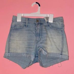 High Rise Jean Shorts